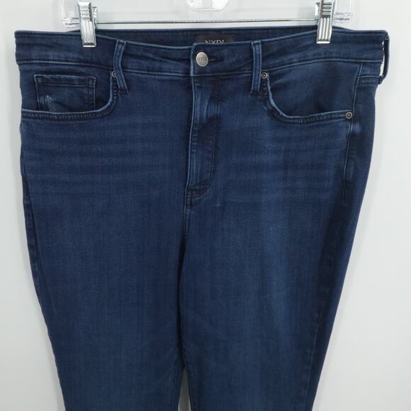 NYDJ Jean Womens 14 Blue Denim Billie Mini Boot Lift Tuck Stretch Everyday Comfy - Picture 8 of 13